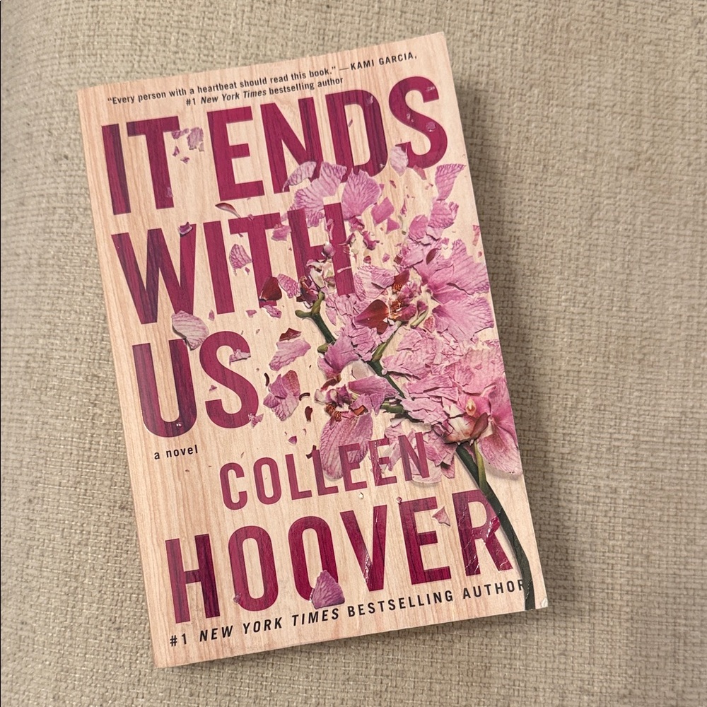 'It Ends With Us' Book with Pink Floral Cover